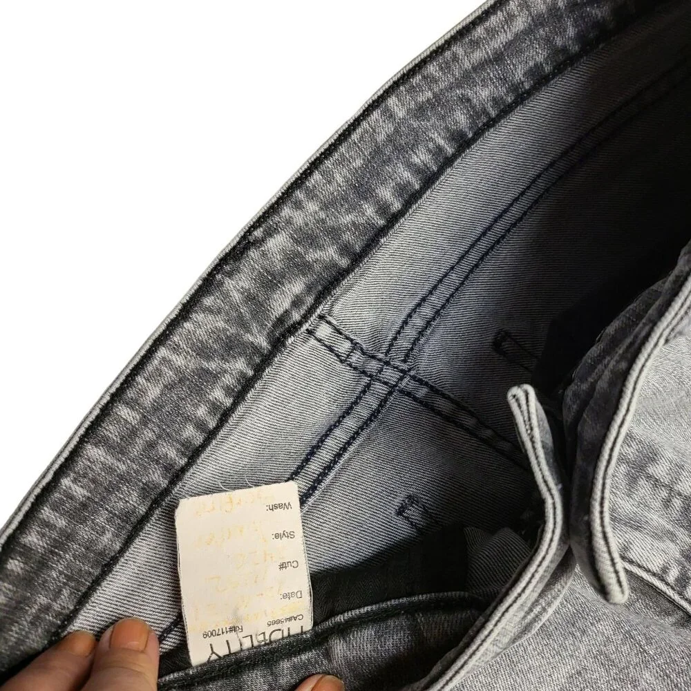 FIDELITY DENIM Juniper Crop Cropped Flare Women's Jeans Denim Surfire Grey SZ 27 - Picture 5 of 16